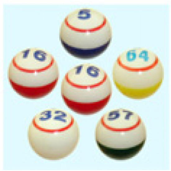 Bingo Balls 1 number